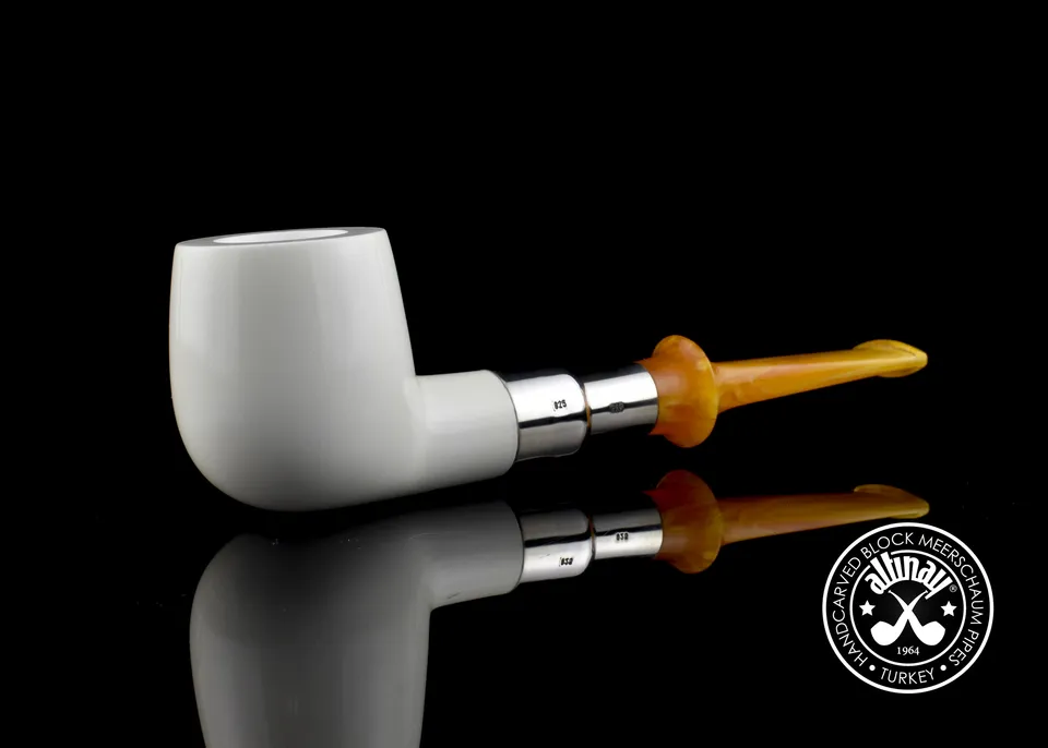 altinay-spigot-apple-meerschaumpfeife-silber-ring image 1