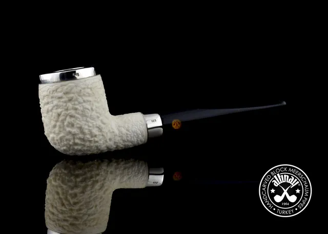 altinay-classic-billiard-meerschaumpfeife-mit-silberring-glatt-2 image 1