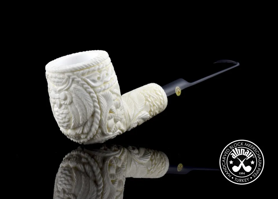 altinay-classic-billiard-eule-tabakpfeife-meerschaum-glatt image 1