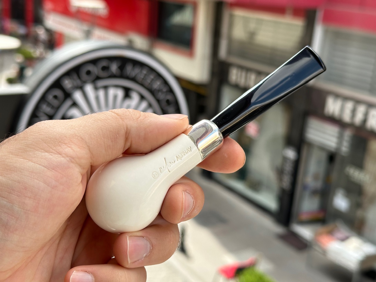 altinay-army-apple-meerschaumpfeife-silber image 6