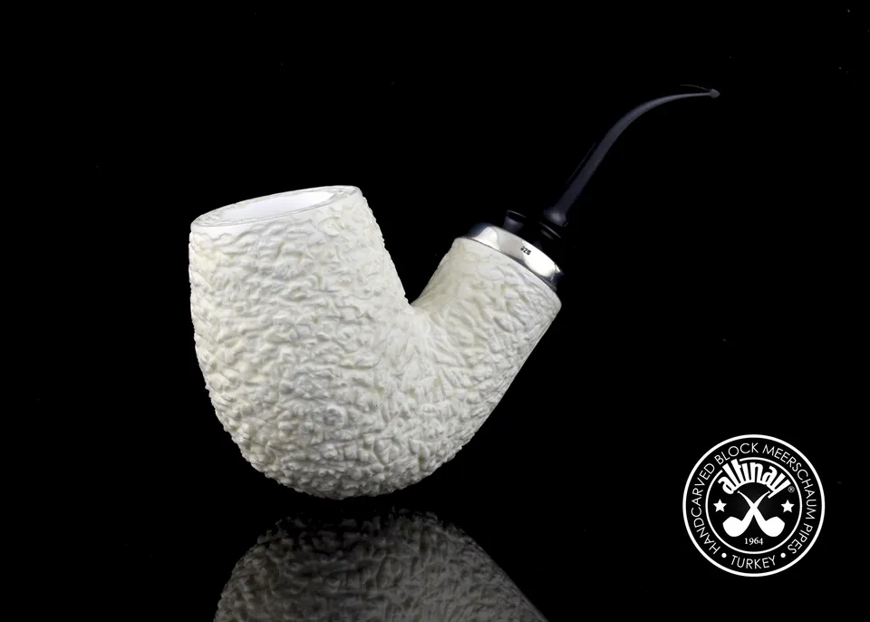 altinay-reverse-calabash-45385-meerschaumpfeife-bent-billiard-rustiziert image 1