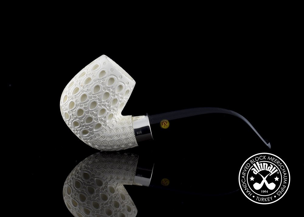 altinay-classic-bent-meerschaumpfeife-gebogen-silberring image 5