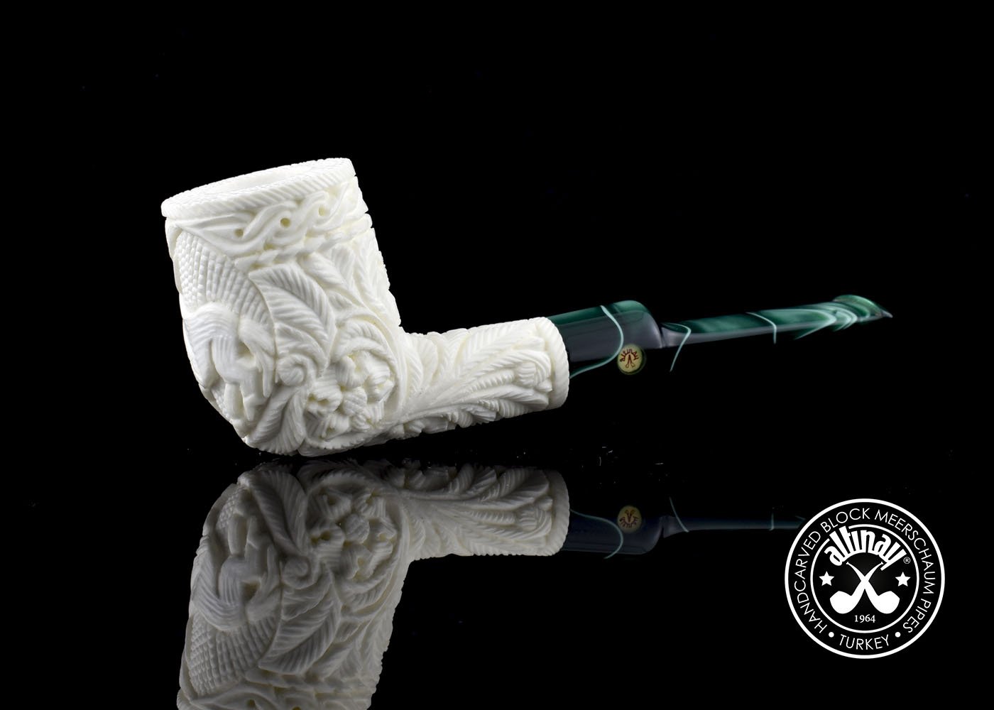 altinay-classic-billiard-meerschaumpfeife-hirschmotiv-natur image 4