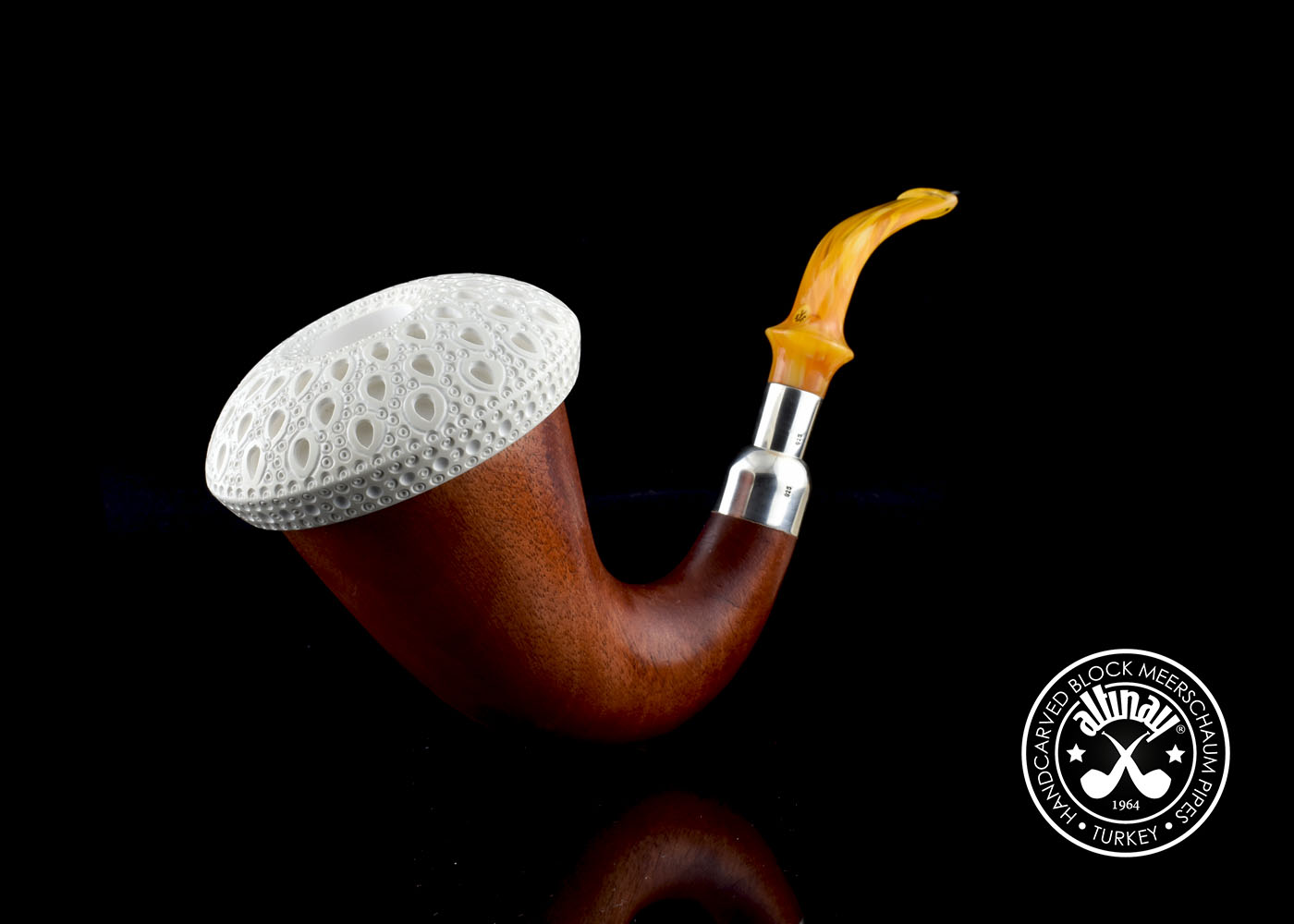 altinay-calabash-okoume-blockmeerschaum-pfeife-large-silber image 5