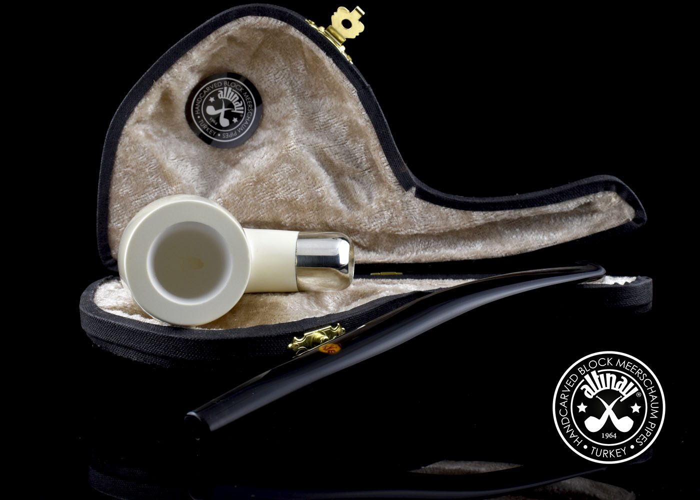 altinay-spigot-army-billiard-silver-army-meerschaumpfeife-gerade-silber image 6