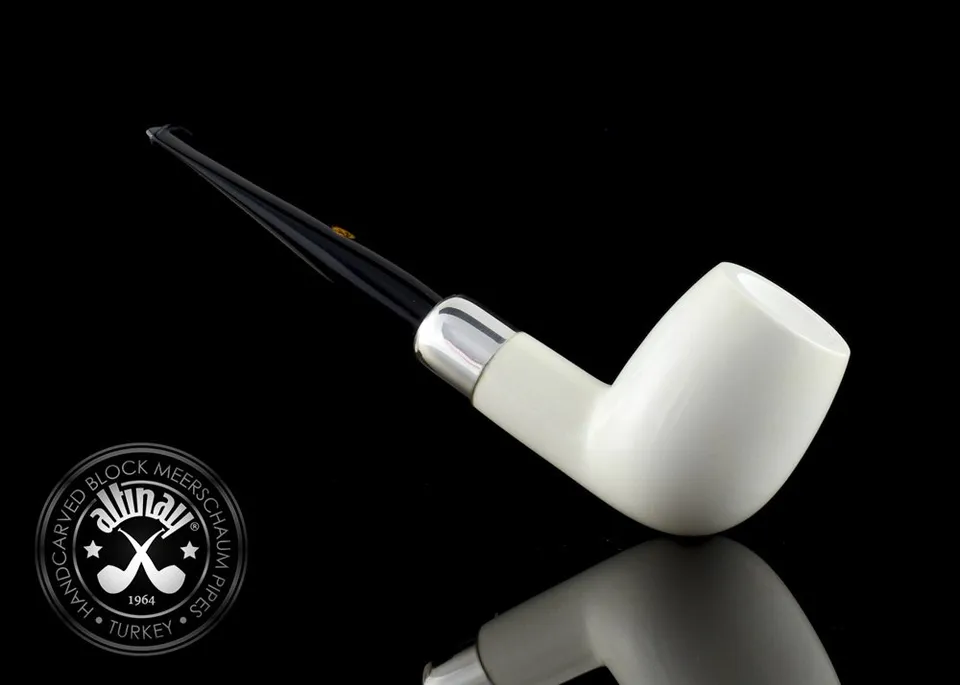 altinay-billiard-army-meerschaumpfeife-silberring image 1