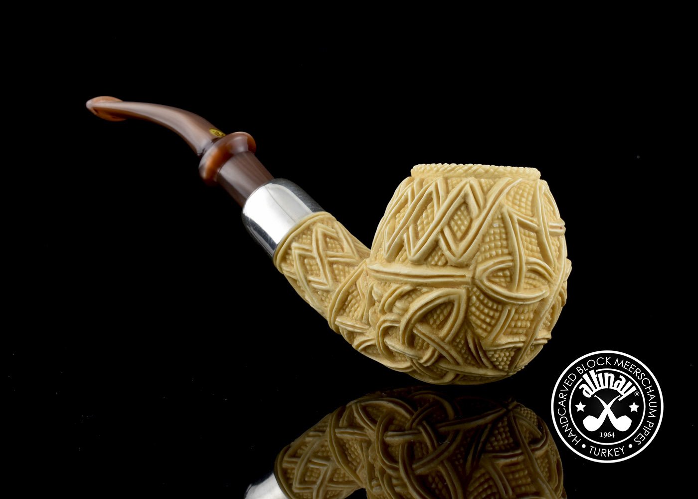 altinay-spigot-army-celtic-knot-apple-meerschaumpfeife image 4