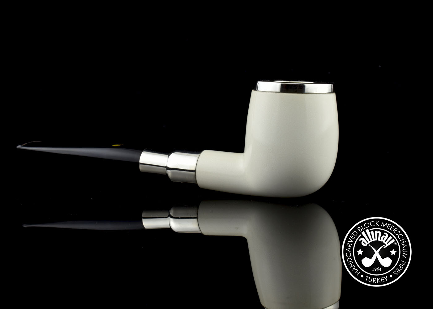 altinay-spigot-meerschaumpfeife-top-silver-billiard image 4