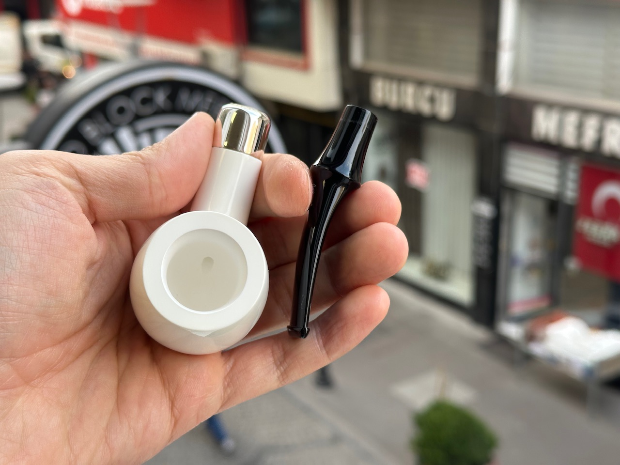 altinay-spigot-billiard-pfeife-silber-army-meerschaum image 8
