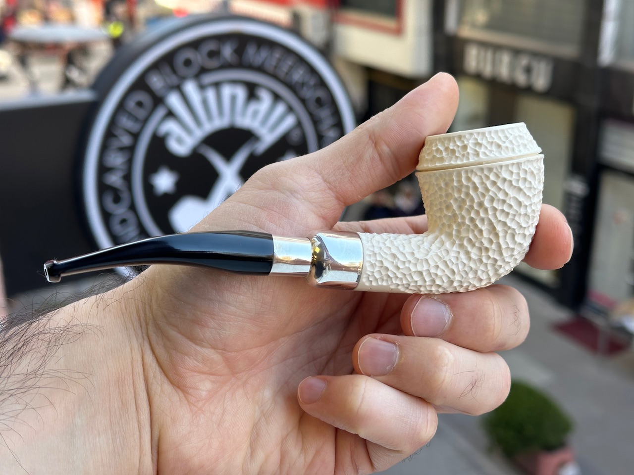 altinay-spigot-army-rhodesian-pfeife-silber-spigot-meerschaum image 3