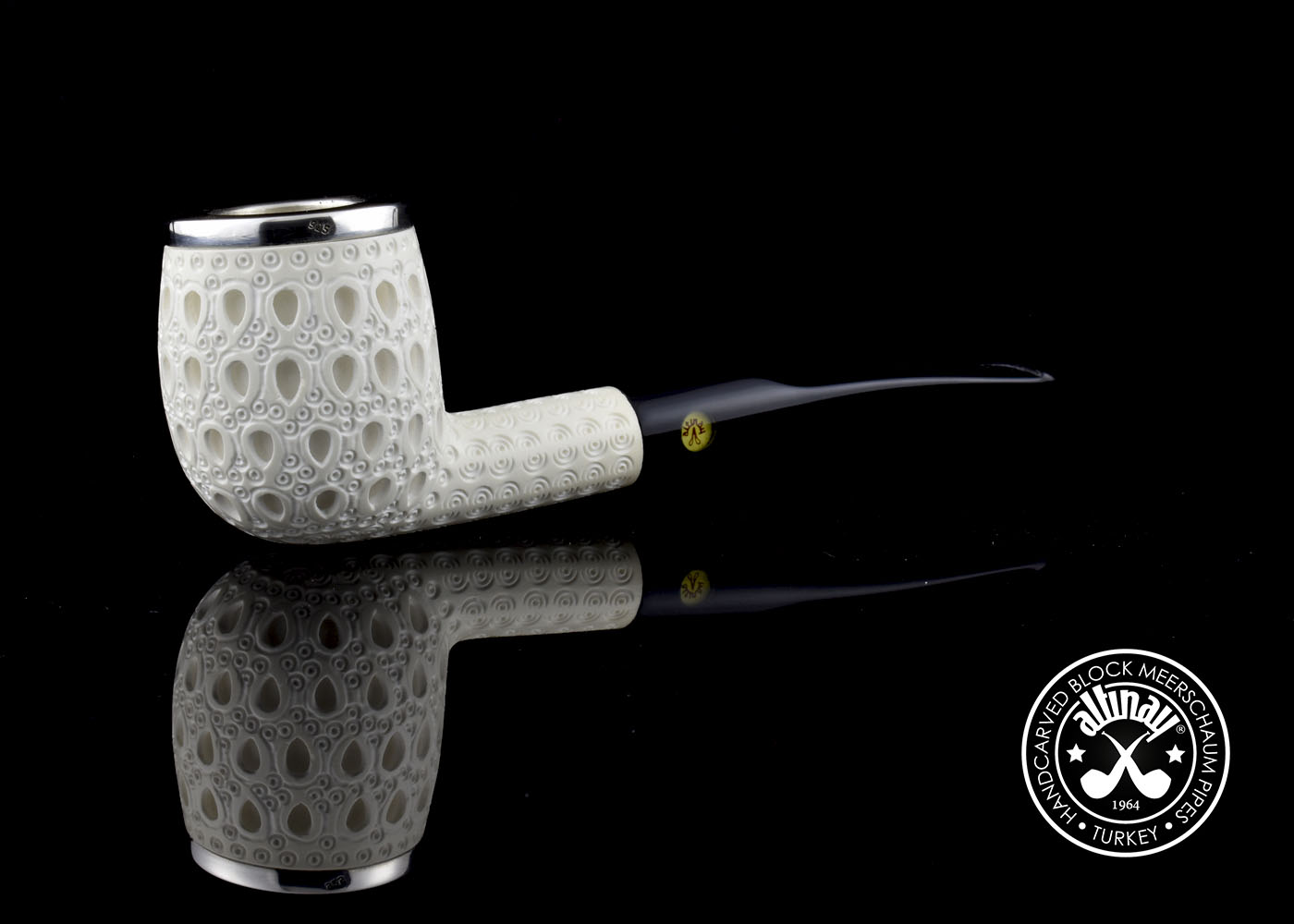 altinay-classic-top-silver-billiard-meerschaumpfeife image 6