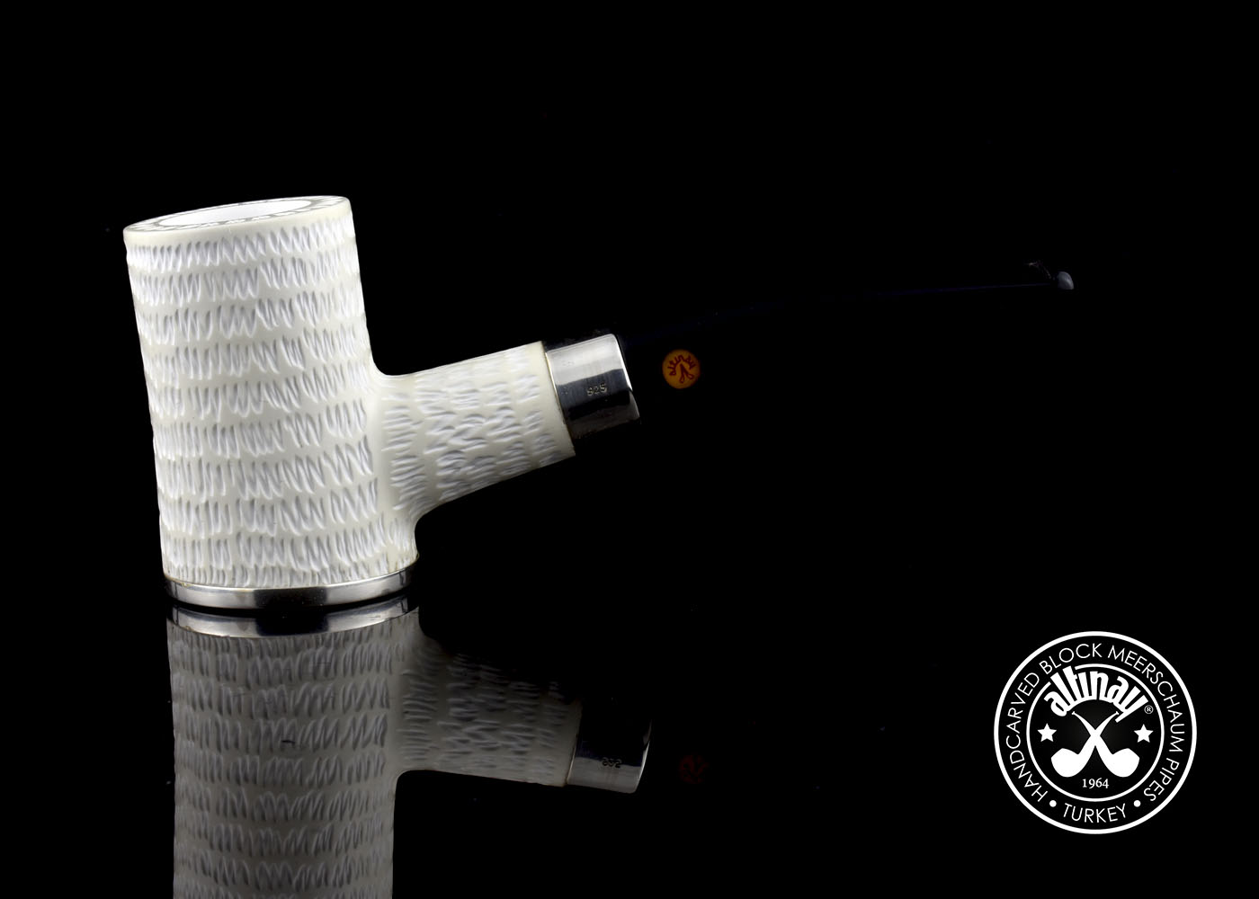altinay-classic-poker-meerschaumpfeife-silberband-2 image 2