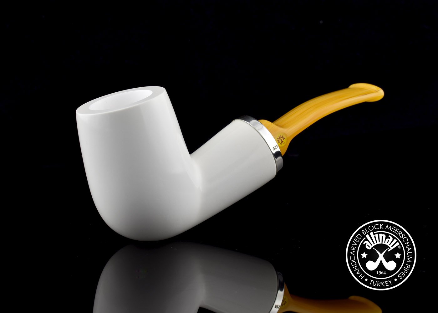 altinay-reverse-calabash-bent-billiard-meerschaumpfeife-32081 image 1