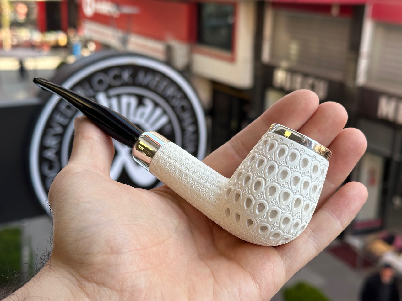 altinay-spigot-top-silver-billiard-army-meerschaumpfeife image 4