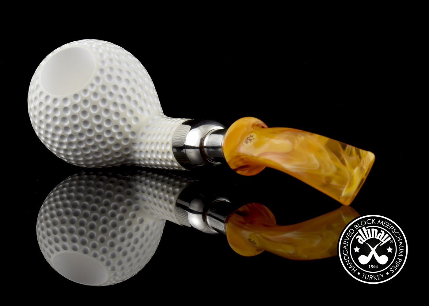 altinay-spigot-golf-silber-spigot-meerschaumpfeife-glatt image 5