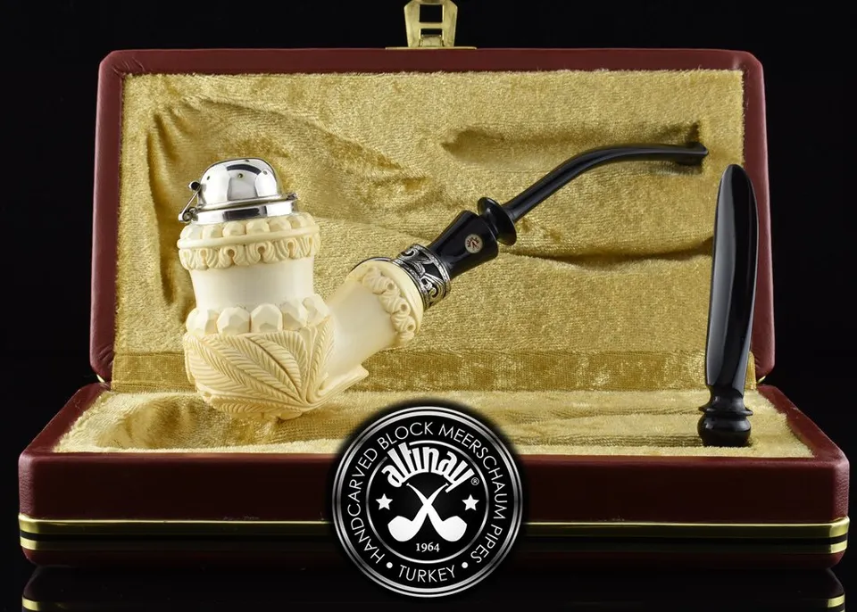 altinay-classic-vienna-meerschaumpfeife-set-silber image 1