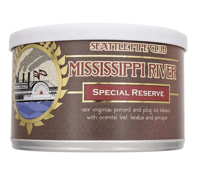 seattle-pipe-club-mississippi-river-pfeifentabak-2oz-plug image 1