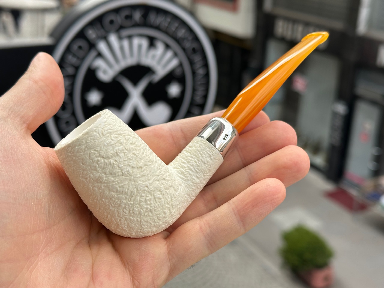 altinay-spigot-army-billiard-silver-meerschaumpfeife image 1
