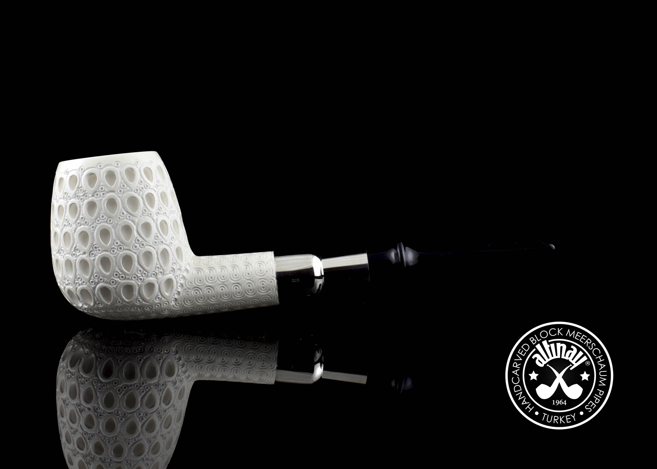 altinay-spigot-latticed-billiard-meerschaumpfeife-geflochten image 8