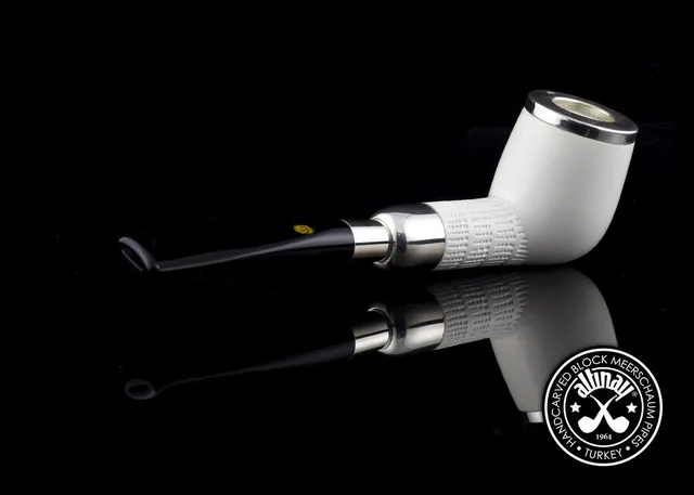 altinay-spigot-billiard-meerschaumpfeife-silberring-2 image 1