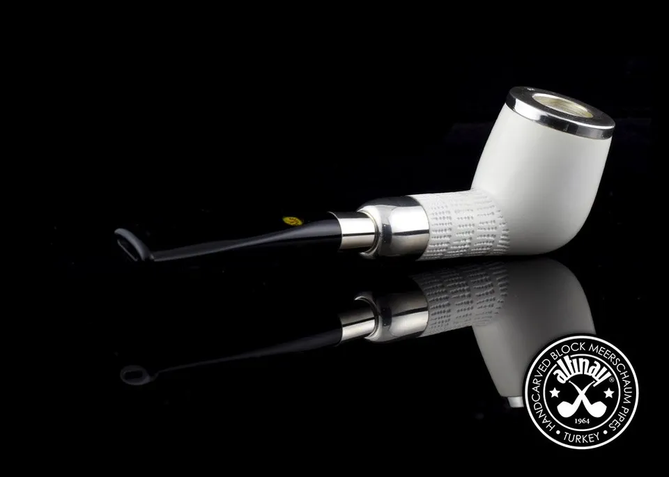altinay-spigot-billiard-meerschaumpfeife-silberring-2 image 1