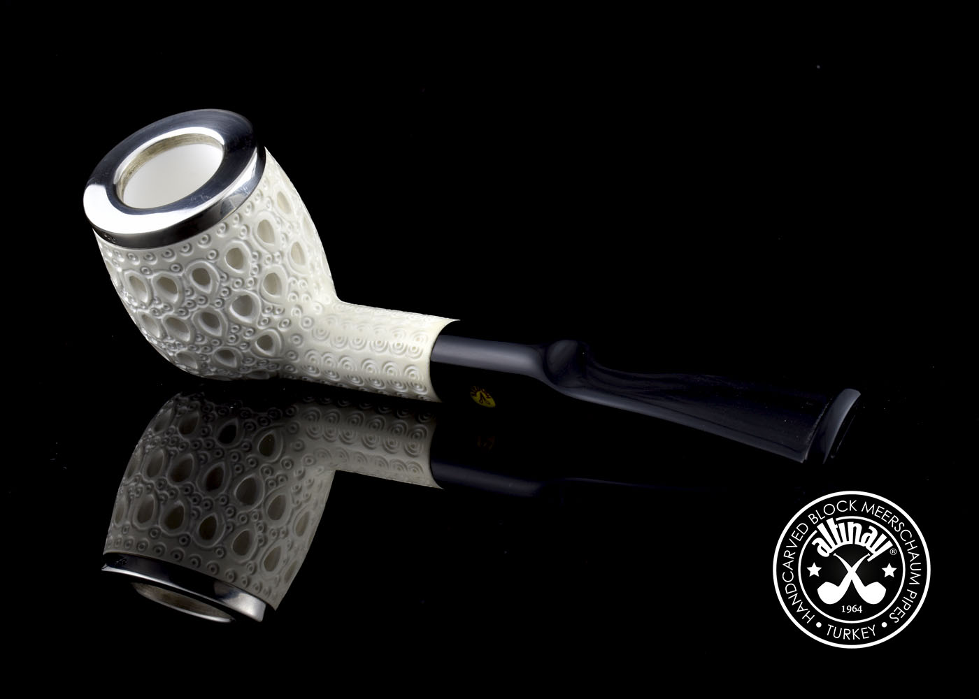 altinay-classic-top-silver-billiard-meerschaumpfeife image 4