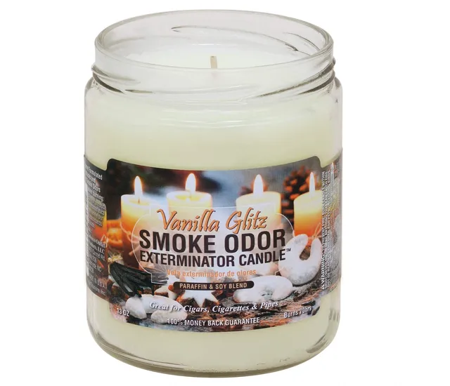 smoke-odor-exterminator-vanilla-glitz-duftkerze-368g-vanille-70h image 1