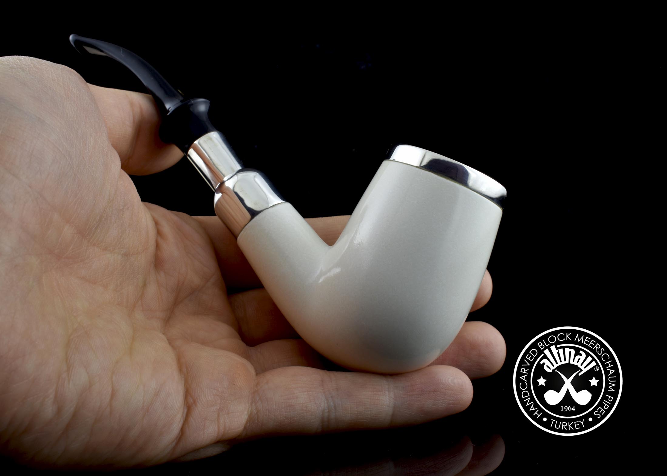 altinay-translucent-top-silver-billiard-meerschaumpfeife-spigot-a image 5