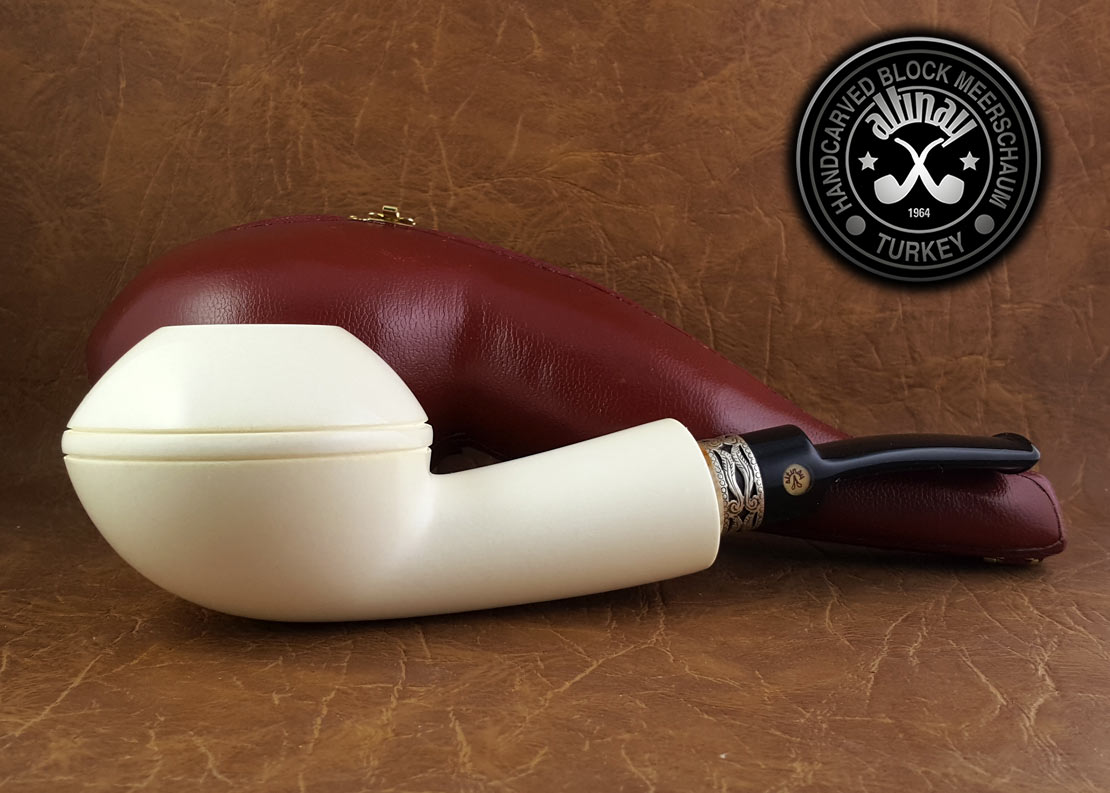 altinay-classic-rhodesian-xl-meerschaumpfeife-silberring image 2