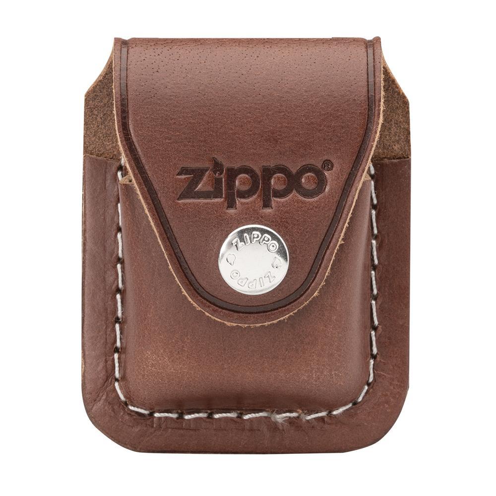 zippo-lederetui-braun-g-rtelclip-f-r-benzinfeuerzeug image 1