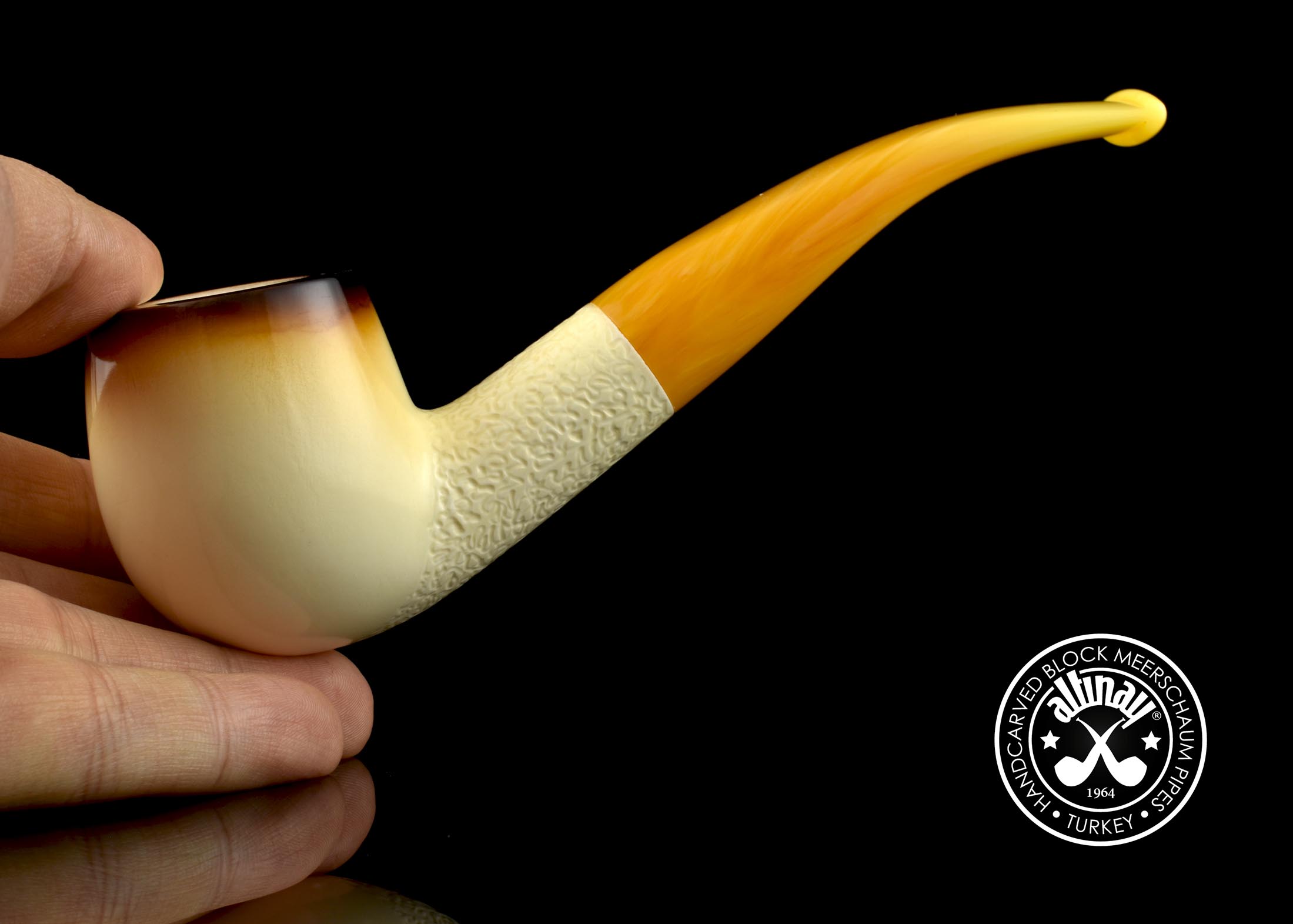 altinay-calcined-lee-van-cleef-bent-billard-meerschaumpfeife image 2