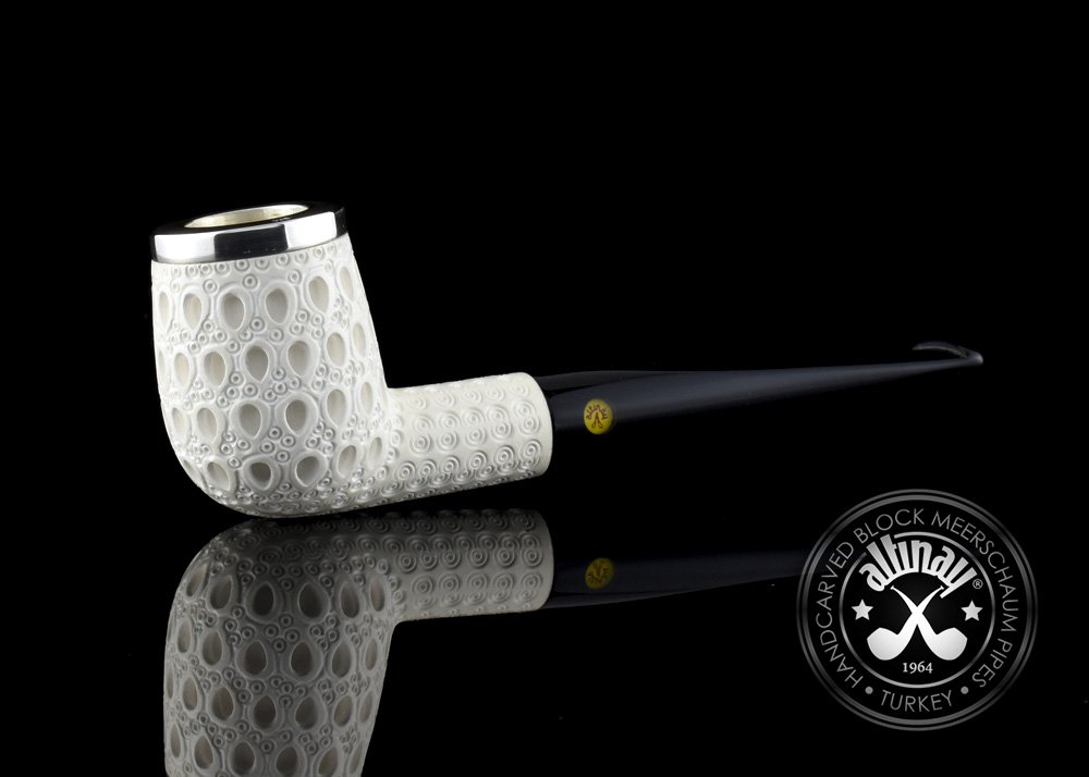 altinay-classic-billiard-meerschaumpfeife-silberkappe-acryl image 2