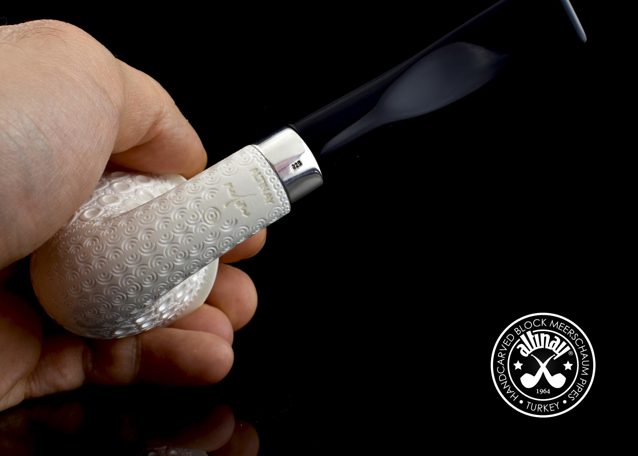 altinay-calabash-meerschaumpfeife-mit-silberband-natur image 6