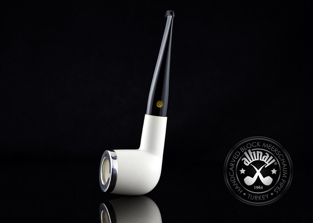 altinay-classic-pot-meerschaumpfeife-silber-kurze-tabakpfeife image 5