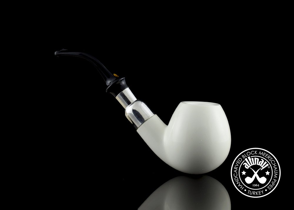 altinay-spigot-apple-meerschaumpfeife-silber-apfelform image 3