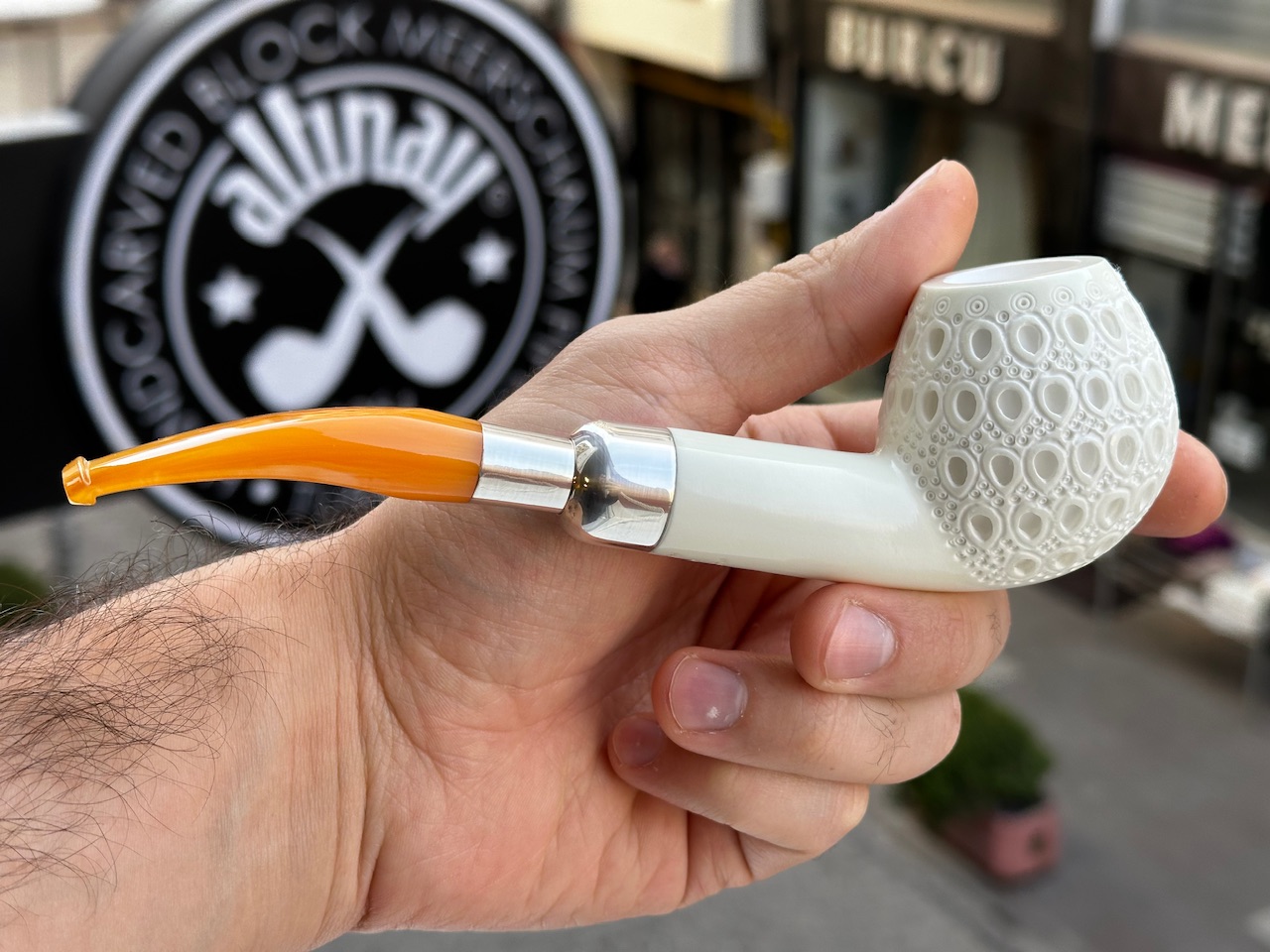 altinay-spigot-army-apple-silver-spigot-meerschaumpfeife image 3