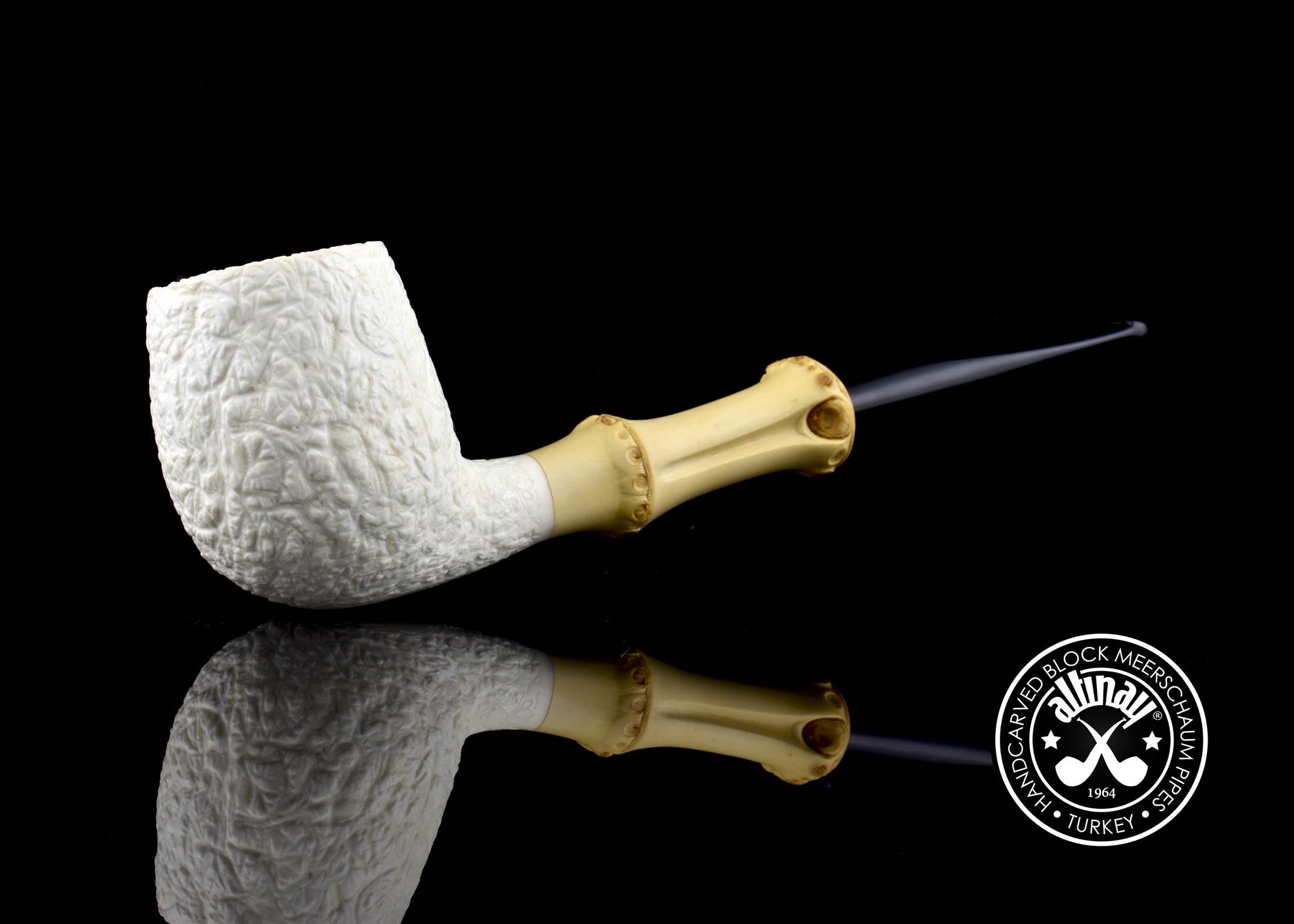 altinay-bamboo-billiard-meerschaumpfeife-set-etui-stopfer image 1