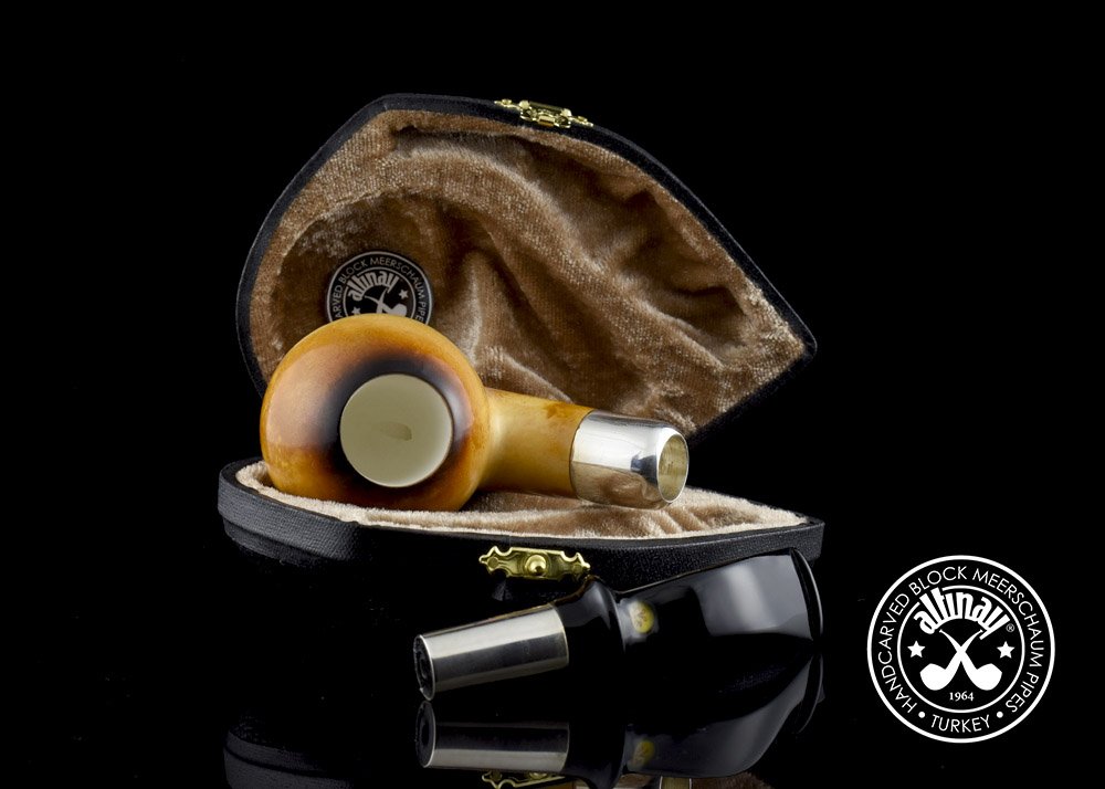 altinay-lee-van-cleef-28114-meerschaumpfeife-ball-silber-spigot image 4