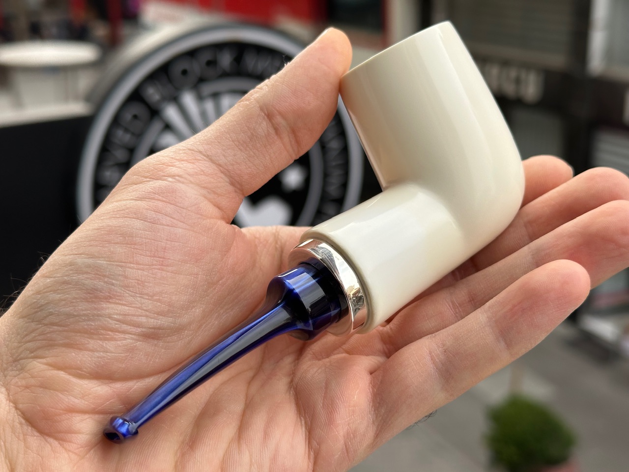 altinay-reverse-calabash-billiard-meerschaumpfeife-silber image 2