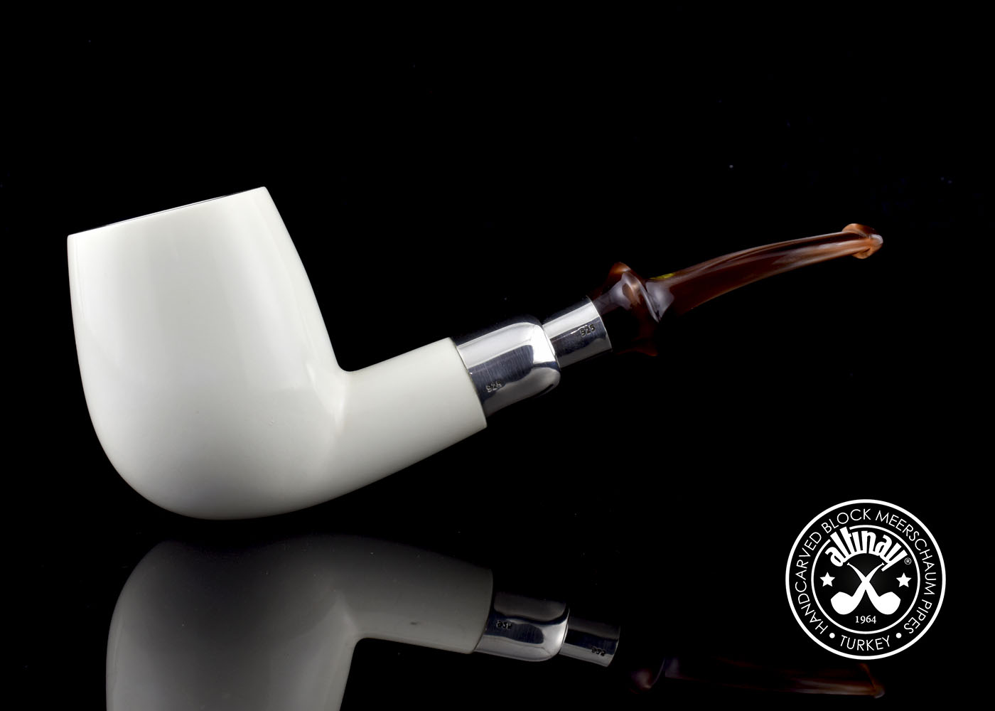 altinay-spigot-xl-brandy-silver-spigot-meerschaumpfeife image 3