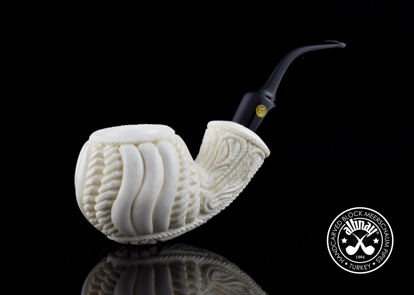altinay-classic-carved-apple-meerschaumpfeife-geschnitzt image 2