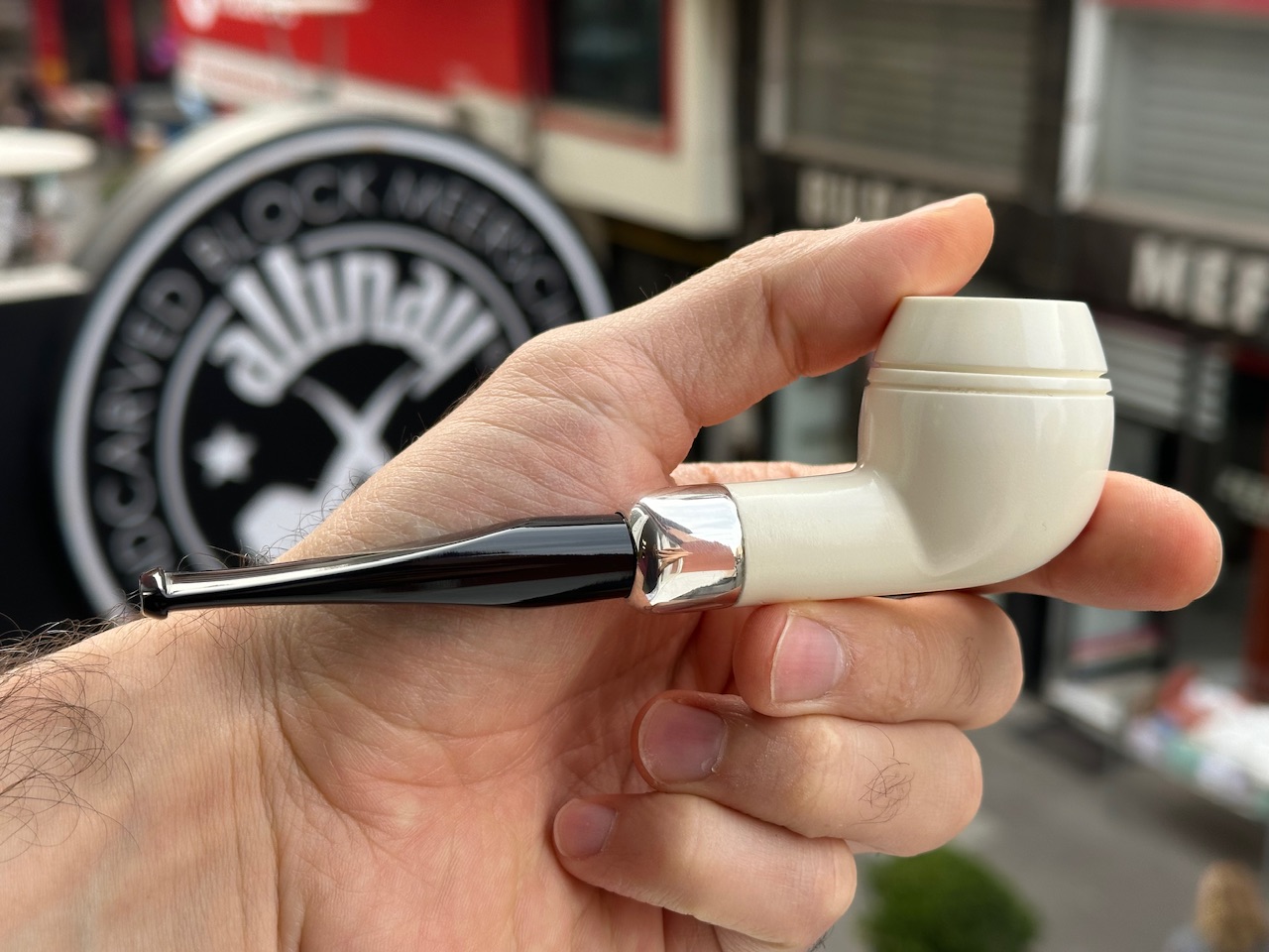 altinay-spigot-rhodesian-silber-army-meerschaumpfeife image 3