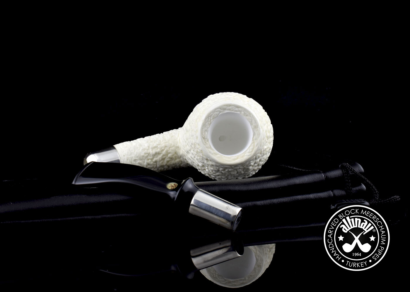 altinay-spigot-apple-meerschaumpfeife-silber-3 image 2