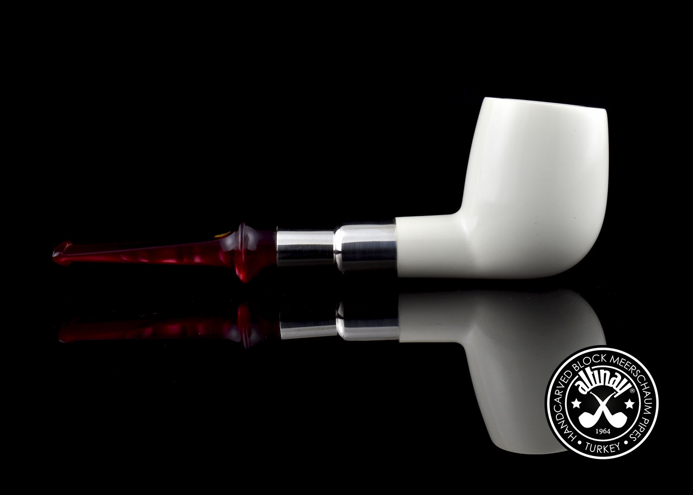 altinay-spigot-army-billiard-silver-spigot-pfeife-meerschaum image 4