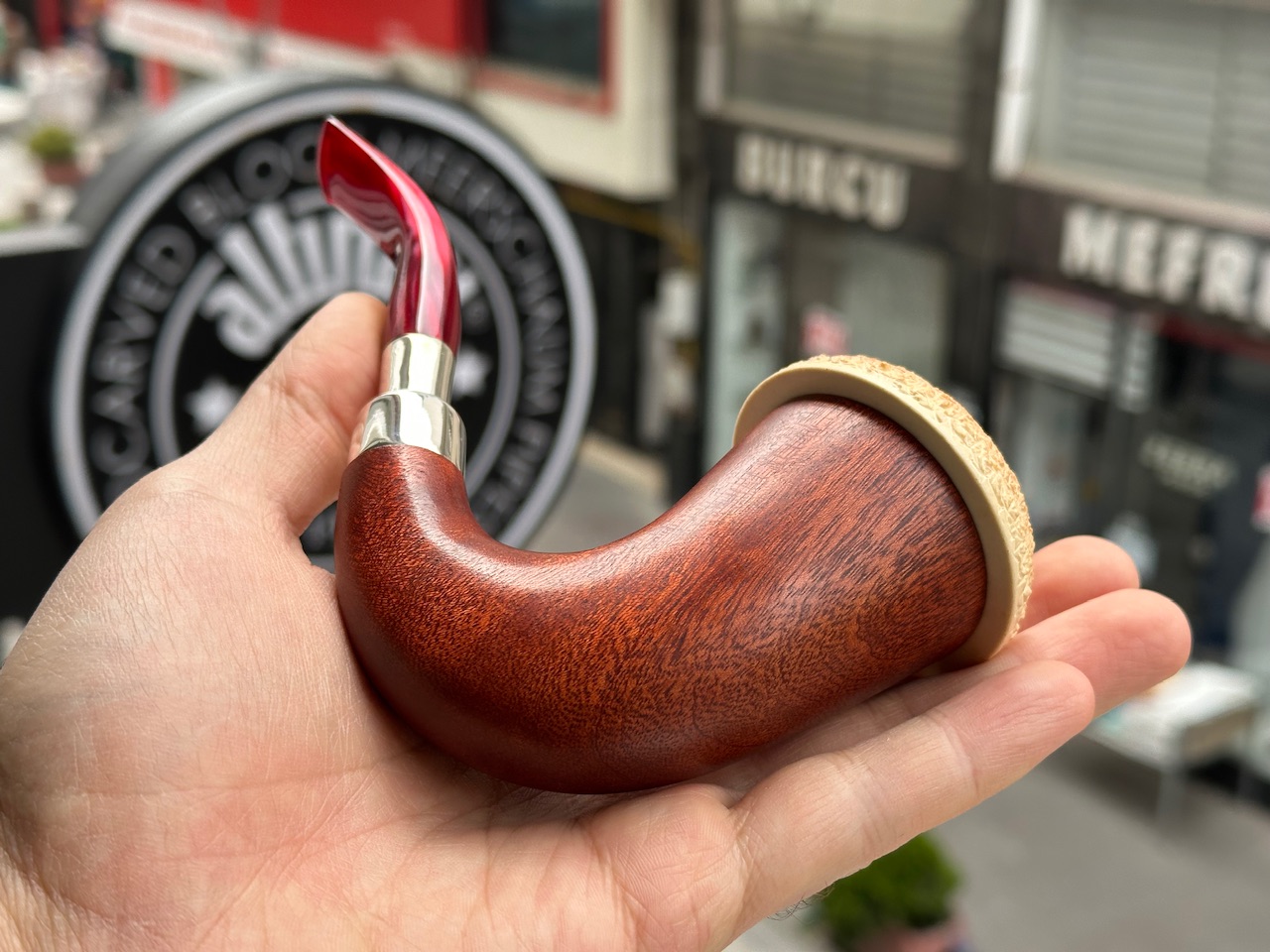 altinay-calabash-meerschaumpfeife-silver-spigot-tabakpfeife image 7