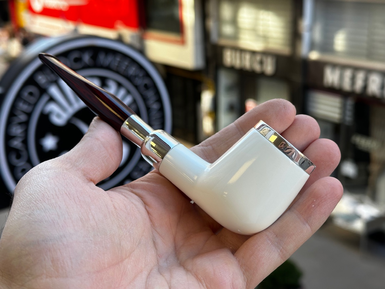 altinay-spigot-top-silver-billiard-meerschaumpfeife image 5
