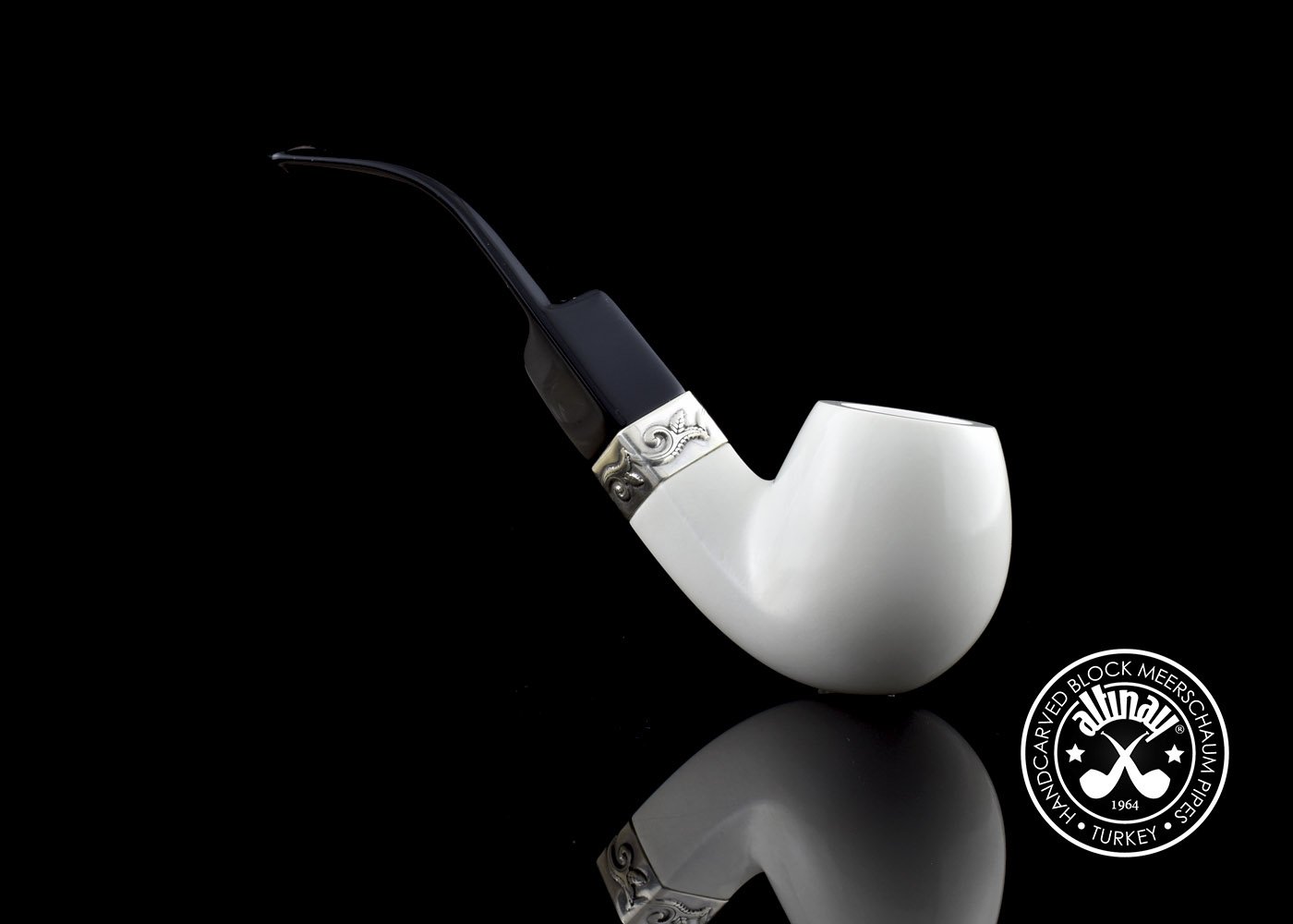 altinay-classic-apple-meerschaumpfeife-silberband-2 image 3