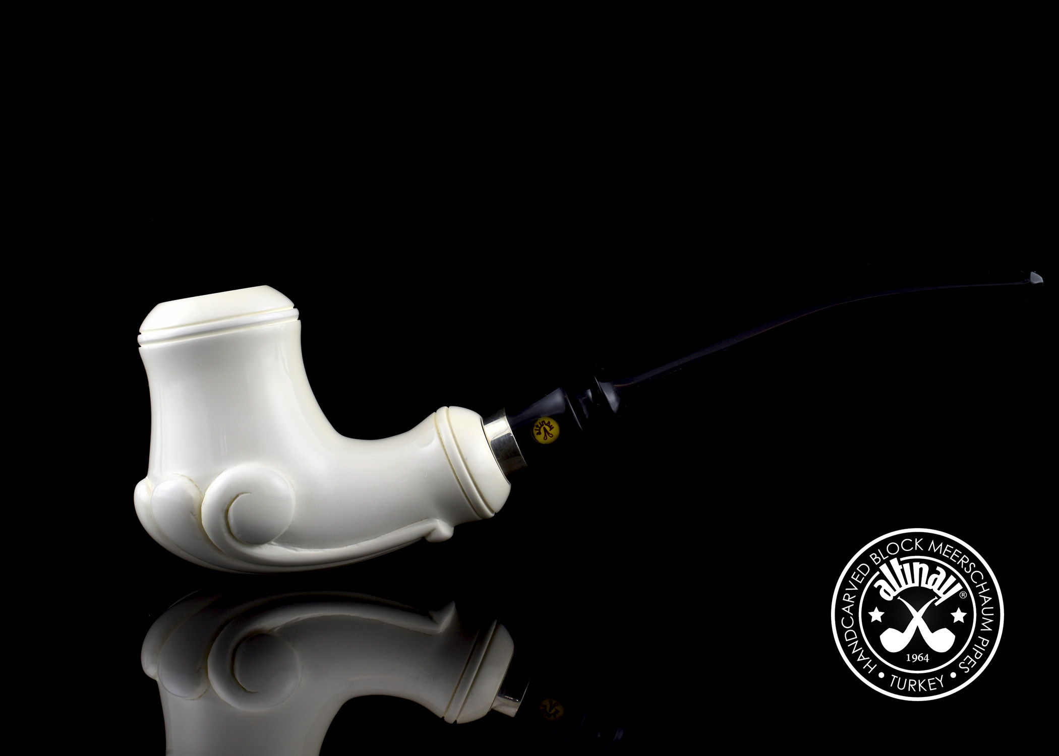 altinay-classic-fancy-meerschaumpfeife-mit-silberband image 2