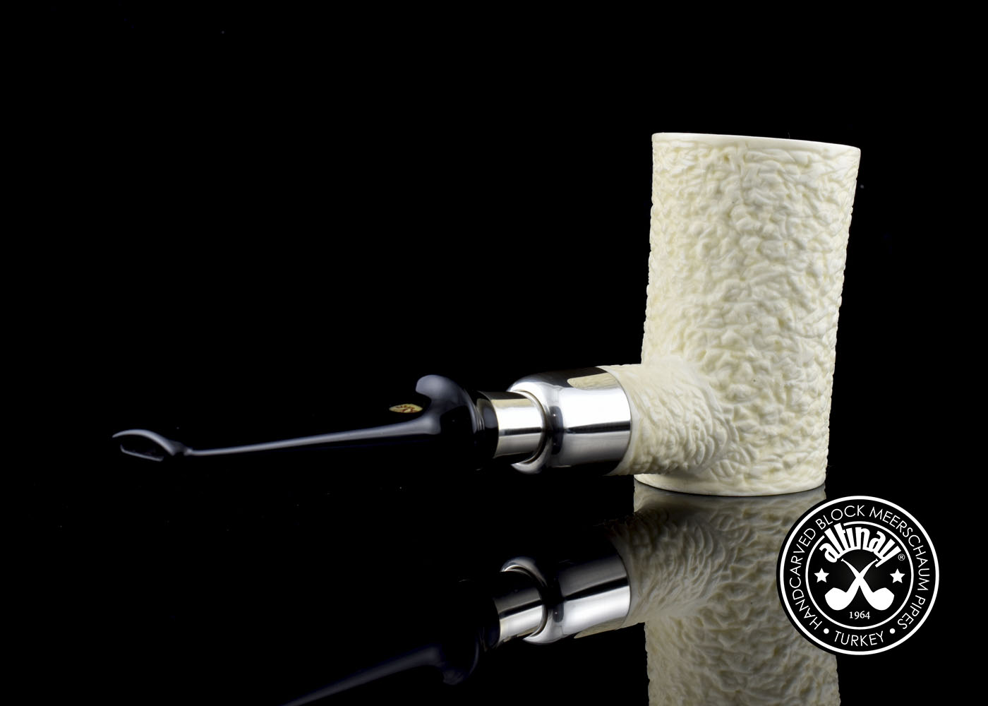 altinay-spigot-poker-meerschaumpfeife-silberring image 4
