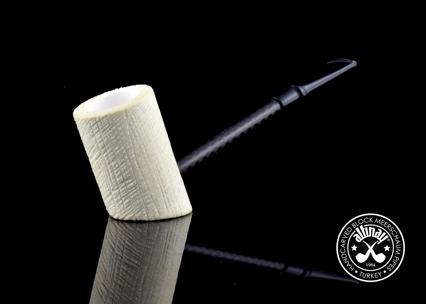 altinay-carbon-fiber-poker-meerschaumpfeife-schwarz-gerade image 2